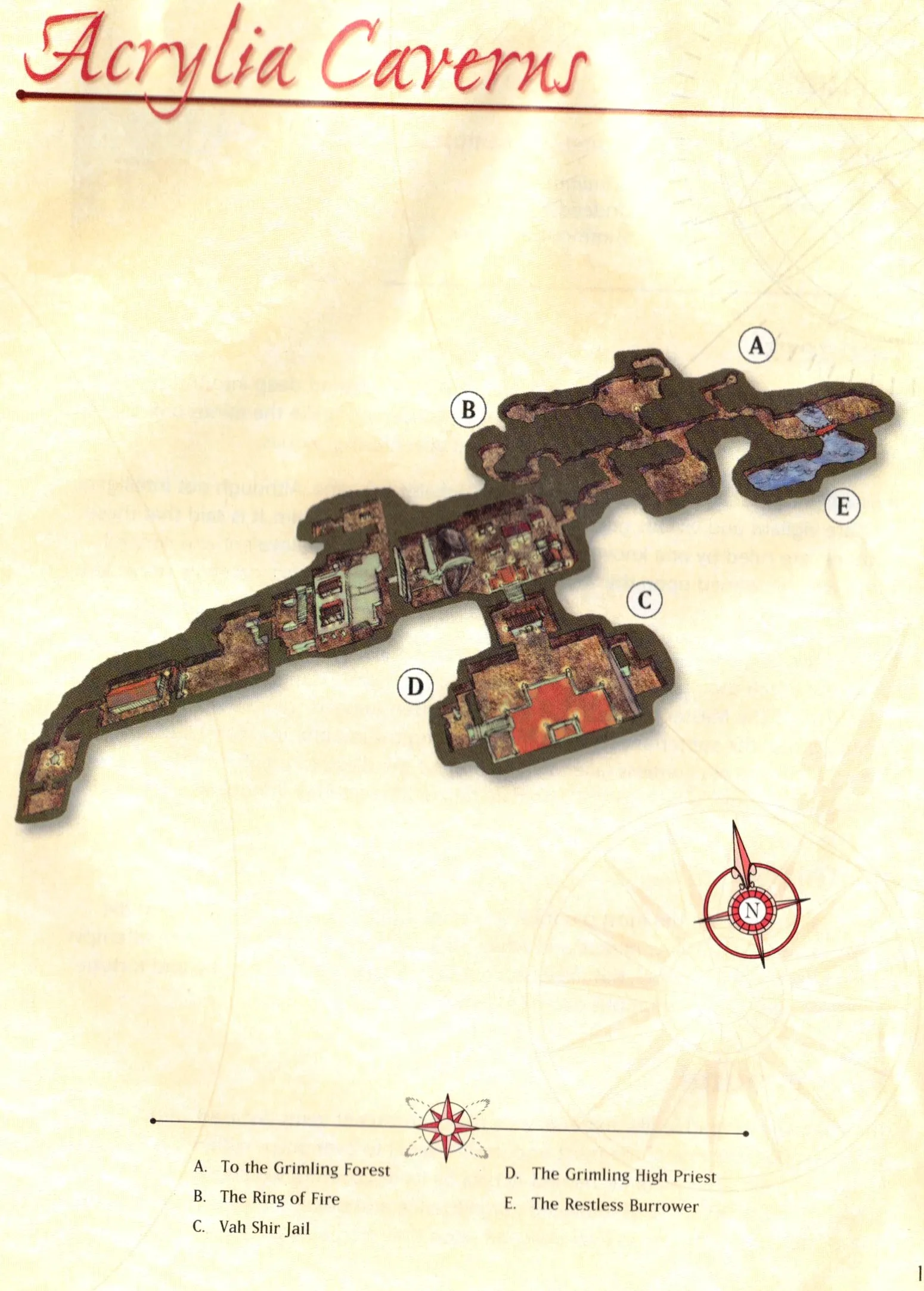 Map of Acrylia Caverns
