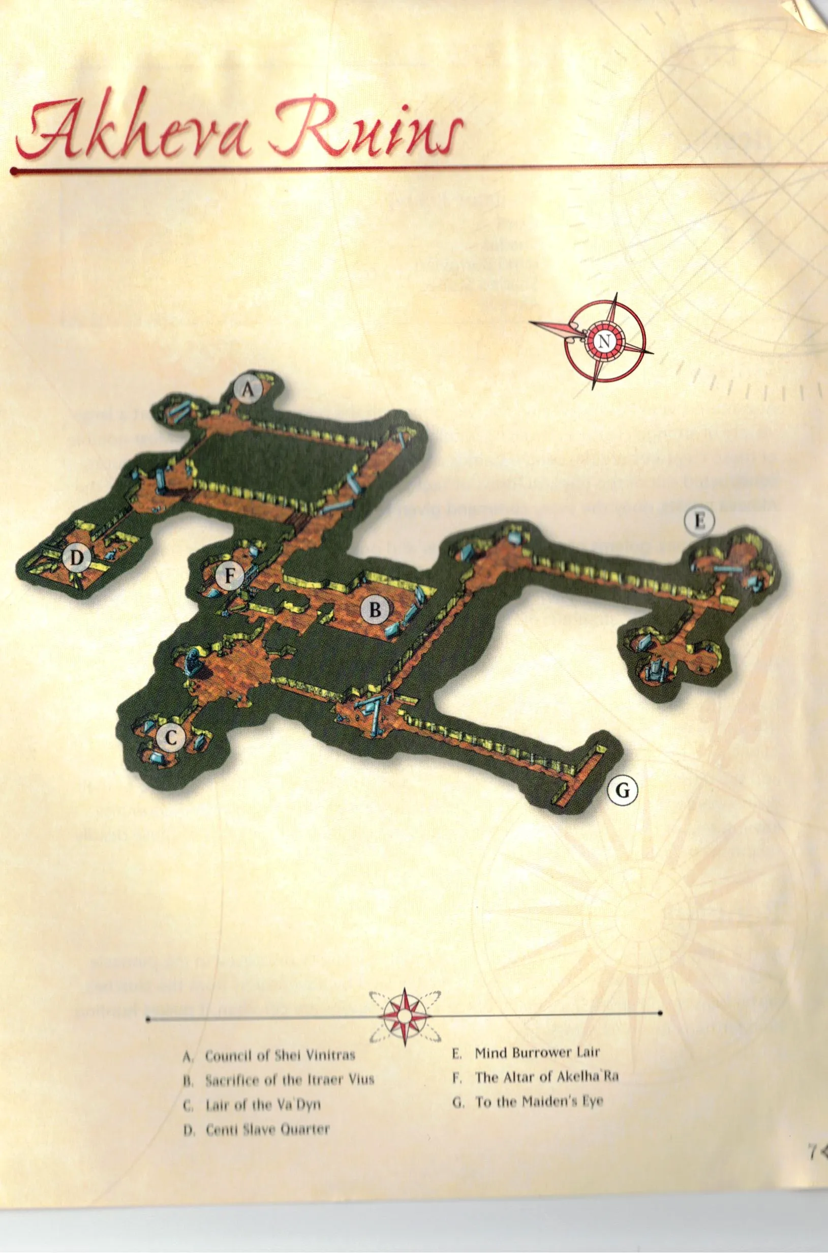 Map of Akheva Ruins