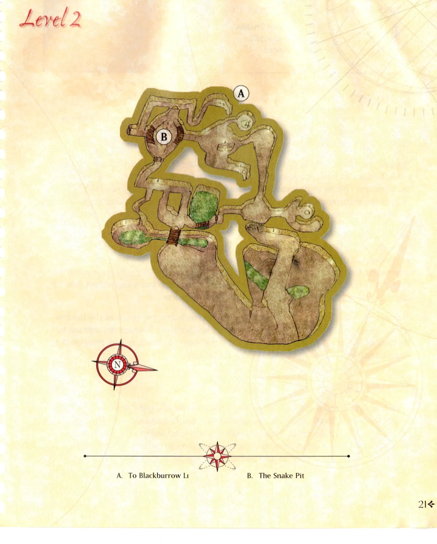 Map of Blackburrow — Level 2