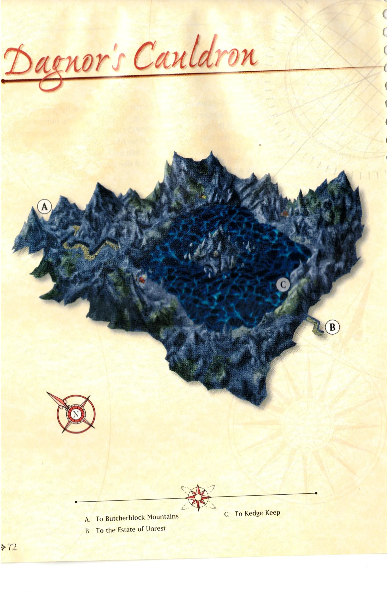Map of Dagnor's Cauldron