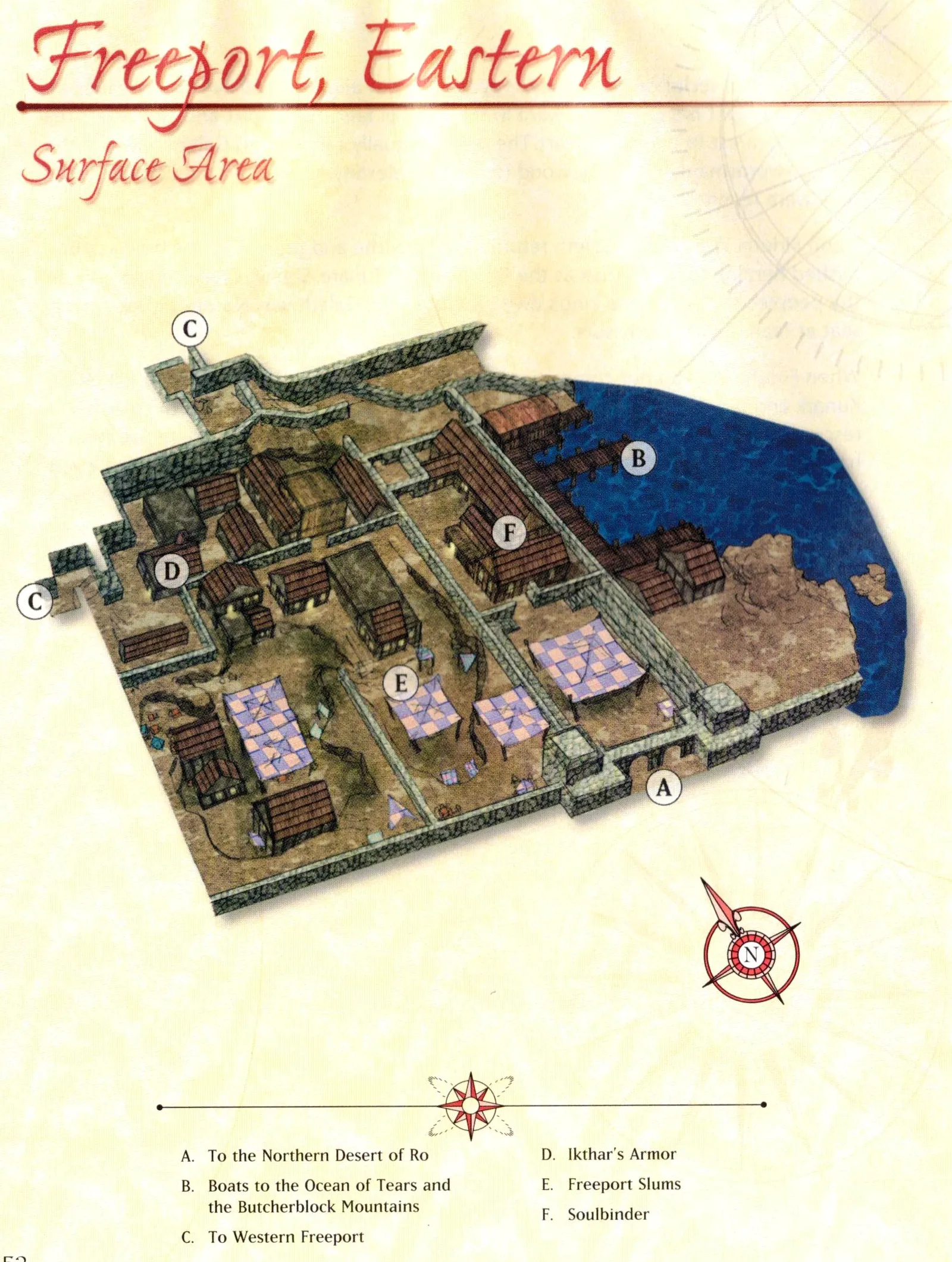 Map of Freeport — Eastern Surface Area