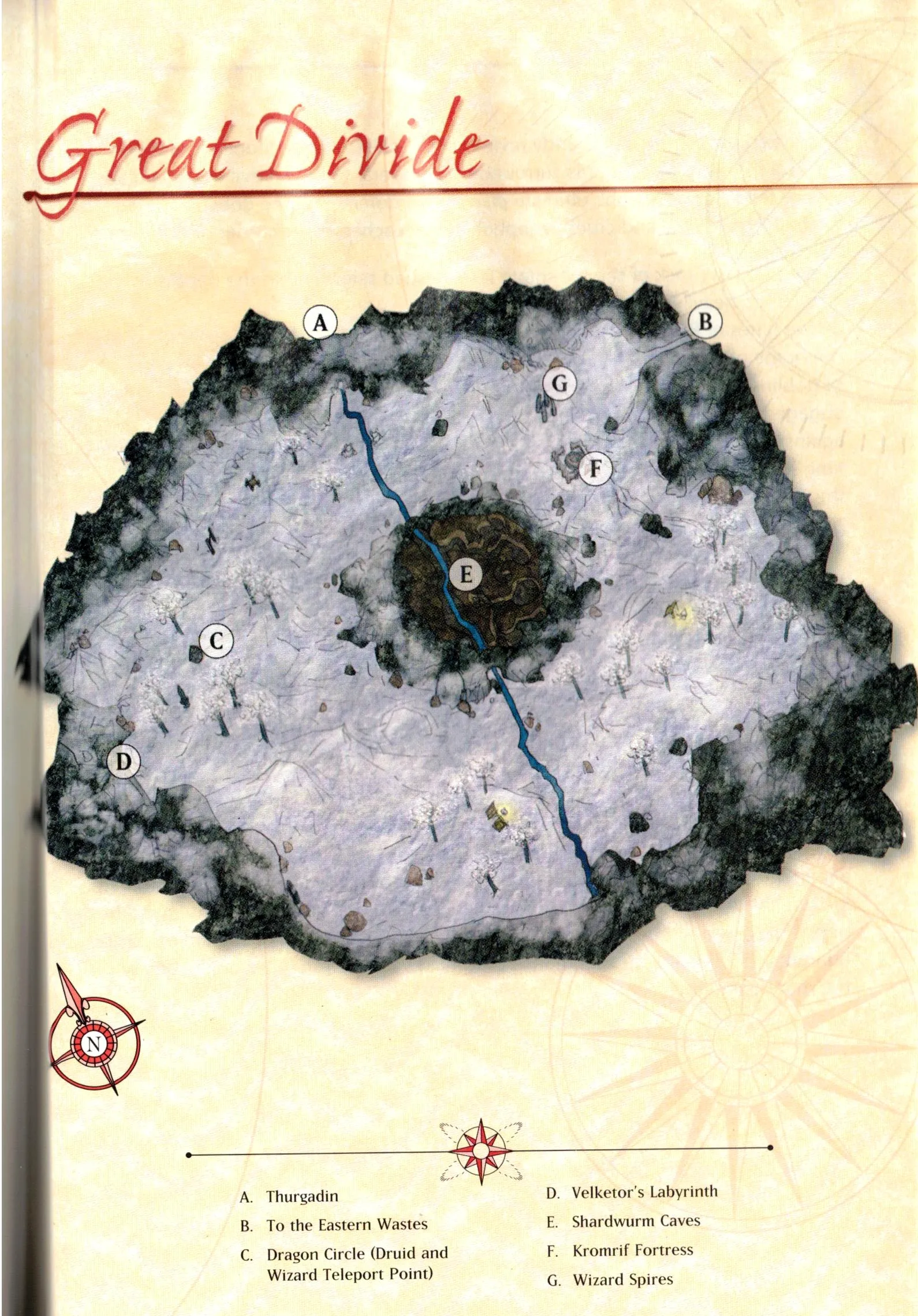 Map of The Great Divide