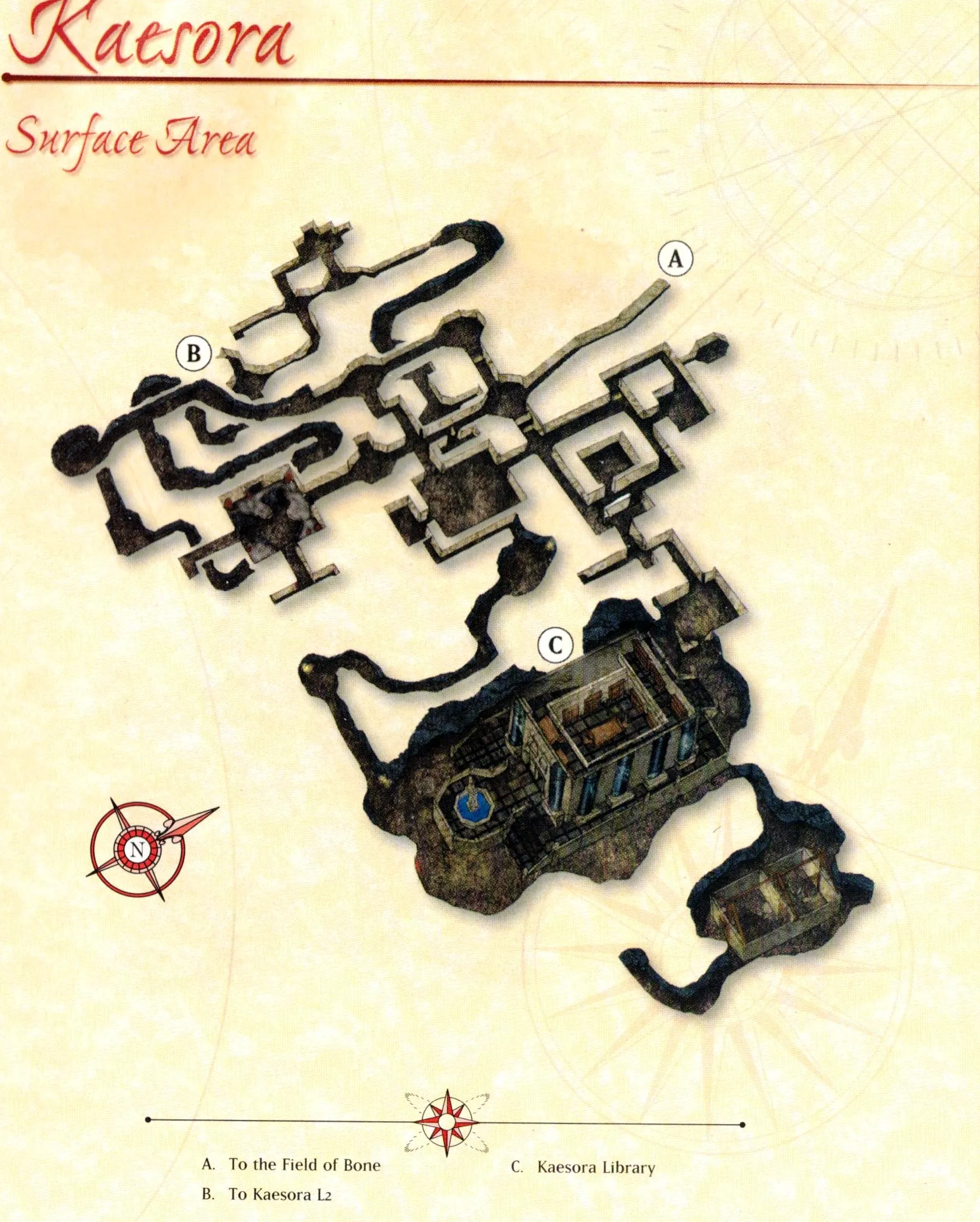Map of Kaesora — Surface Area