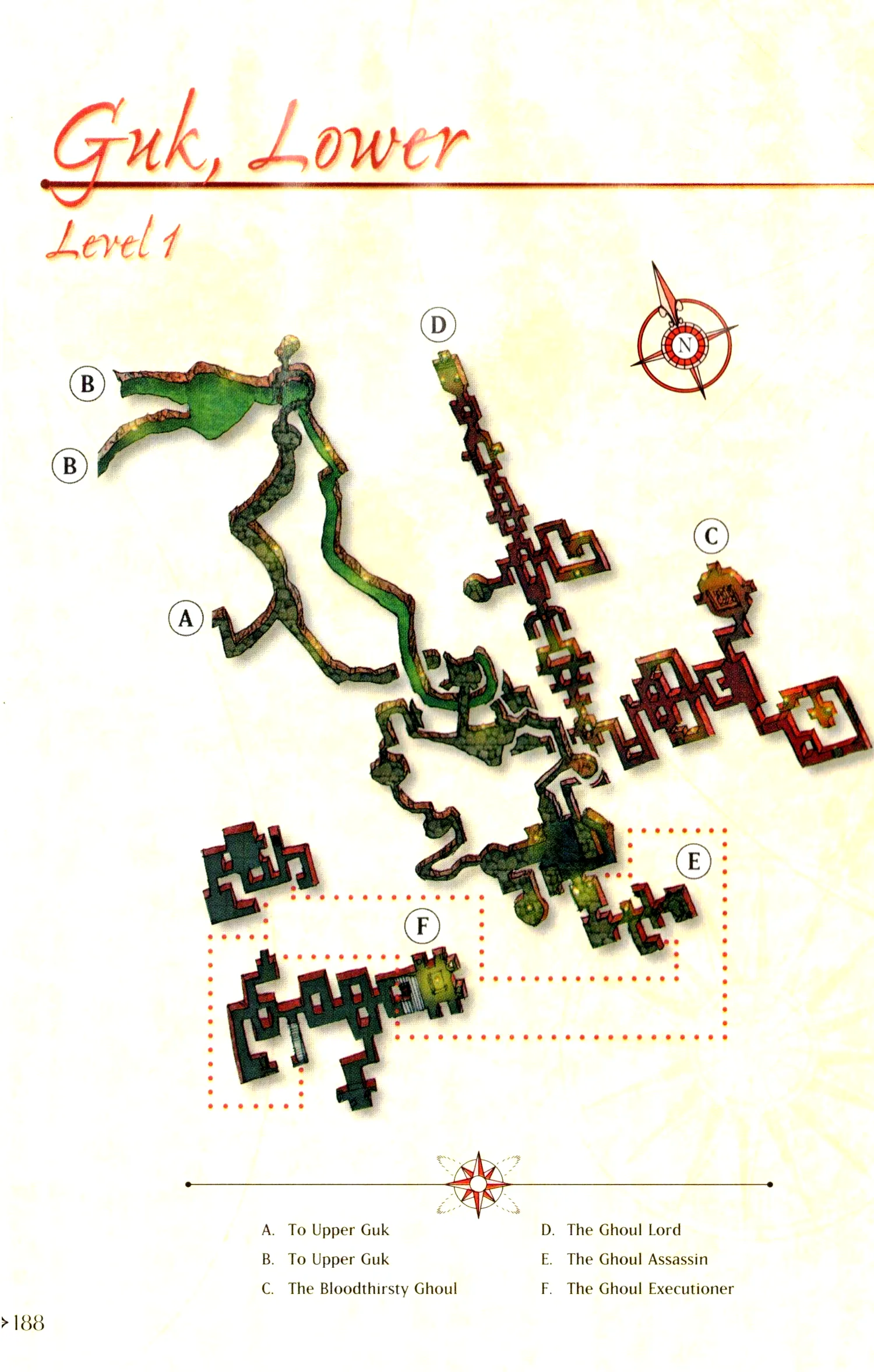 Map of Lower Guk — Level 1