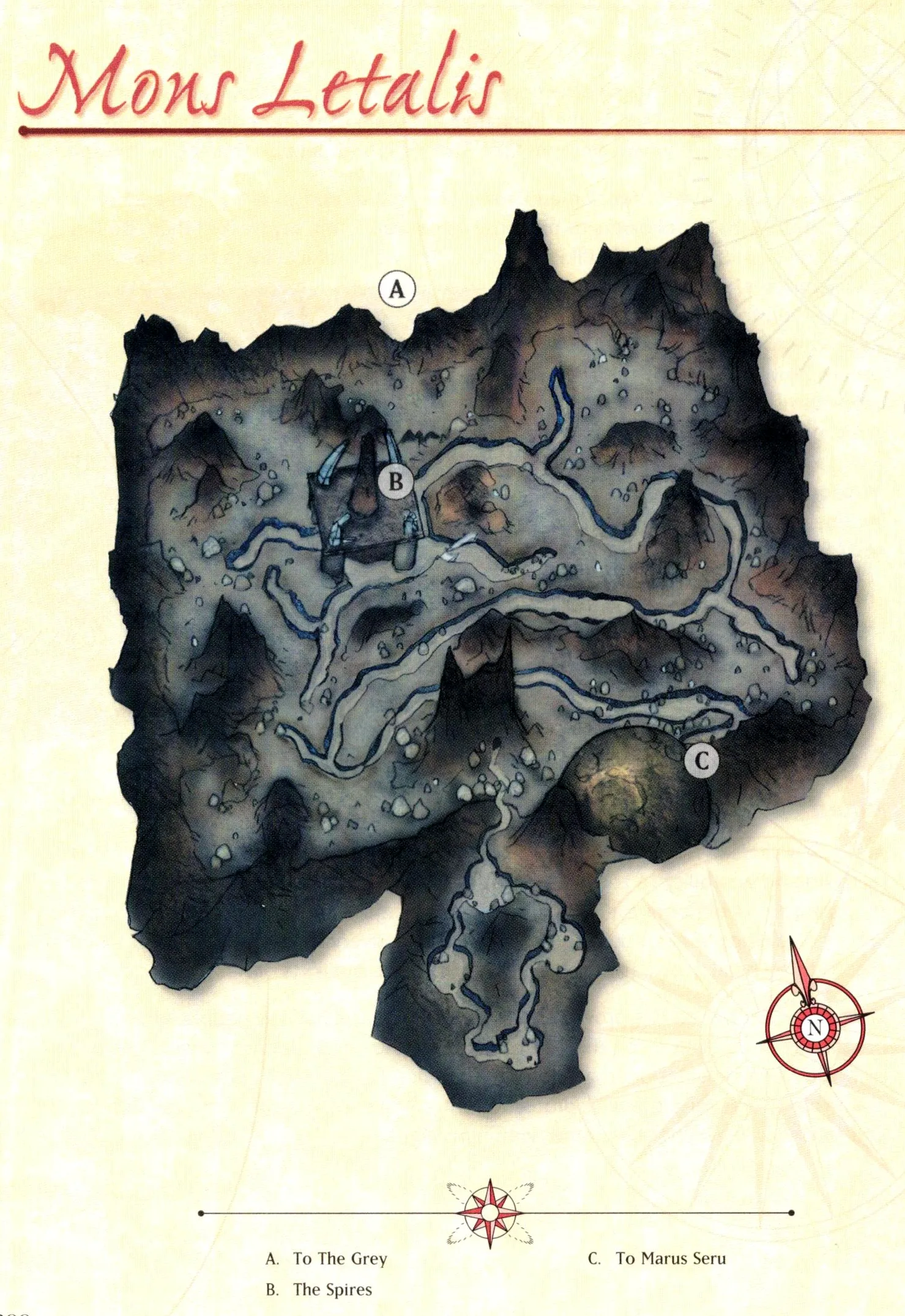 Map of Mons Letalis