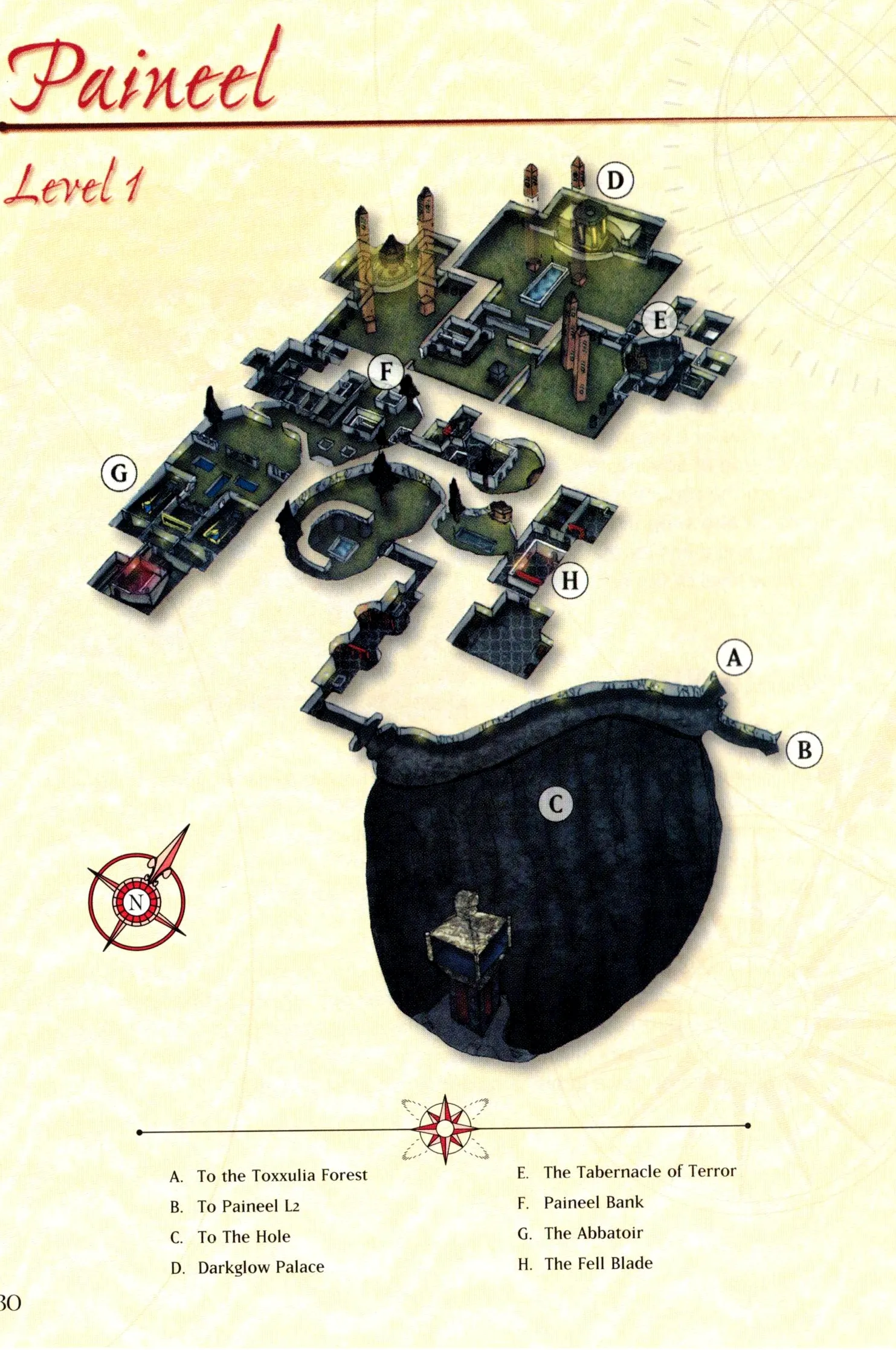 Map of Paineel — Level 1