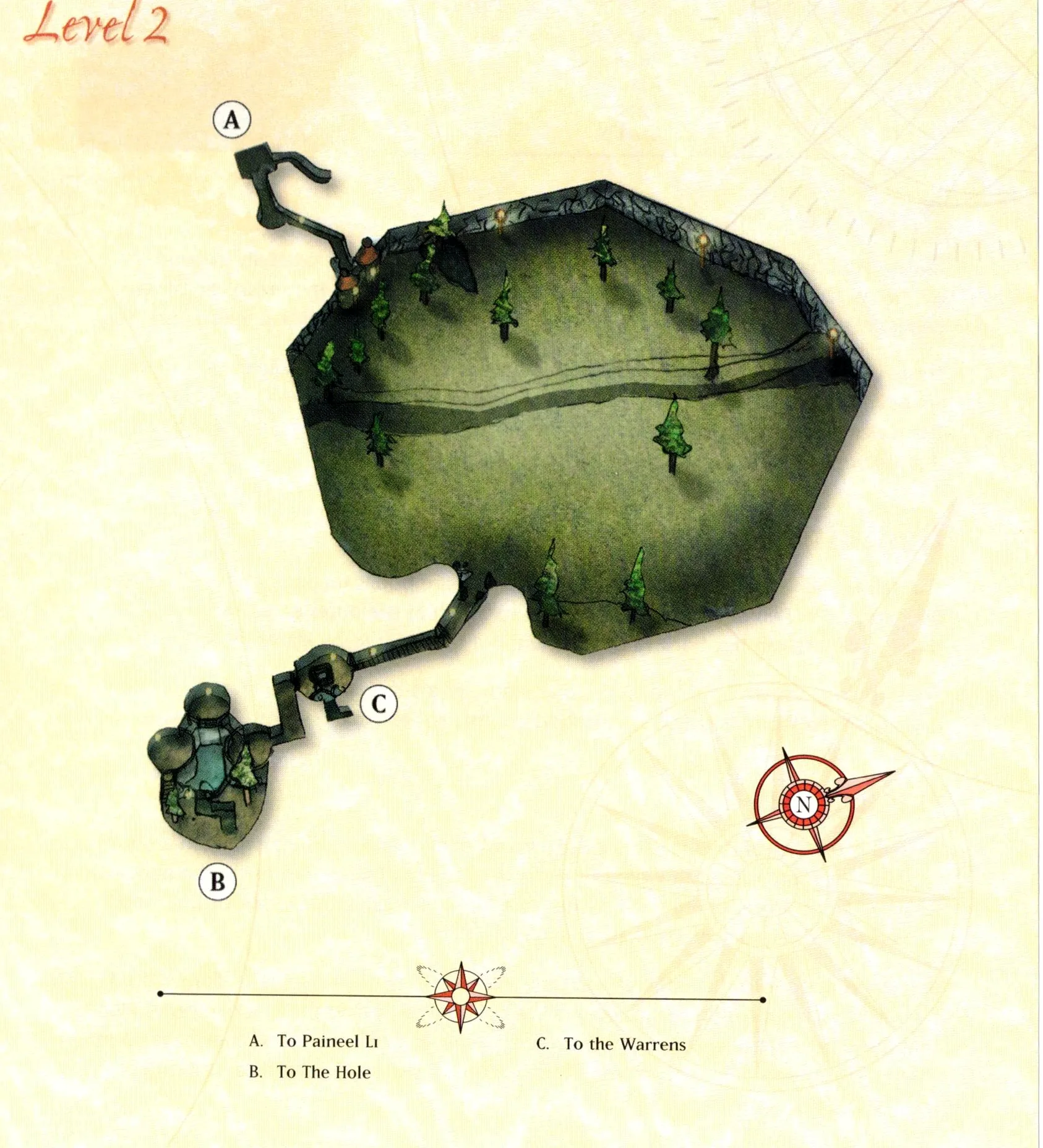 Map of Paineel — Level 2
