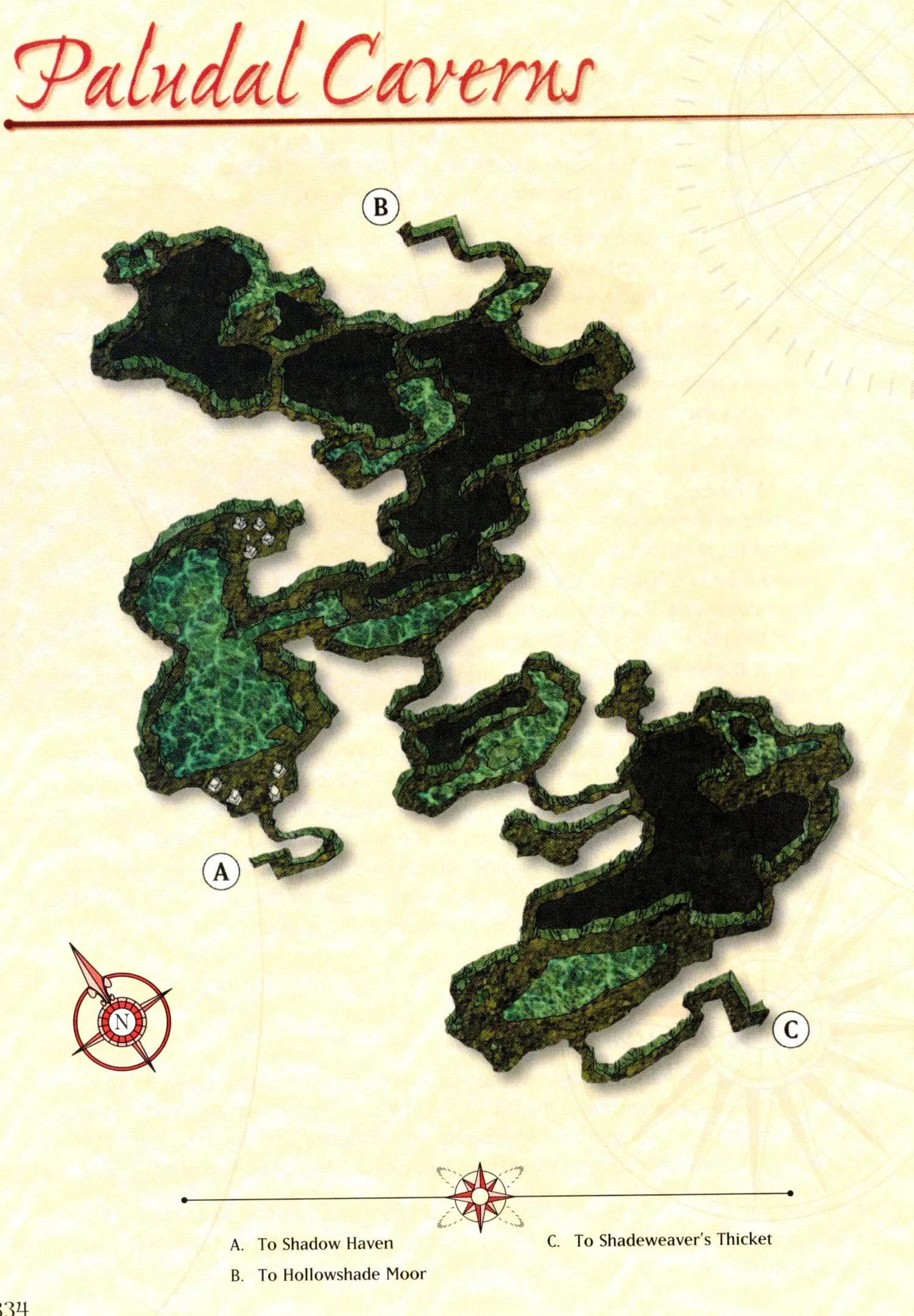Map of Paludal Caverns