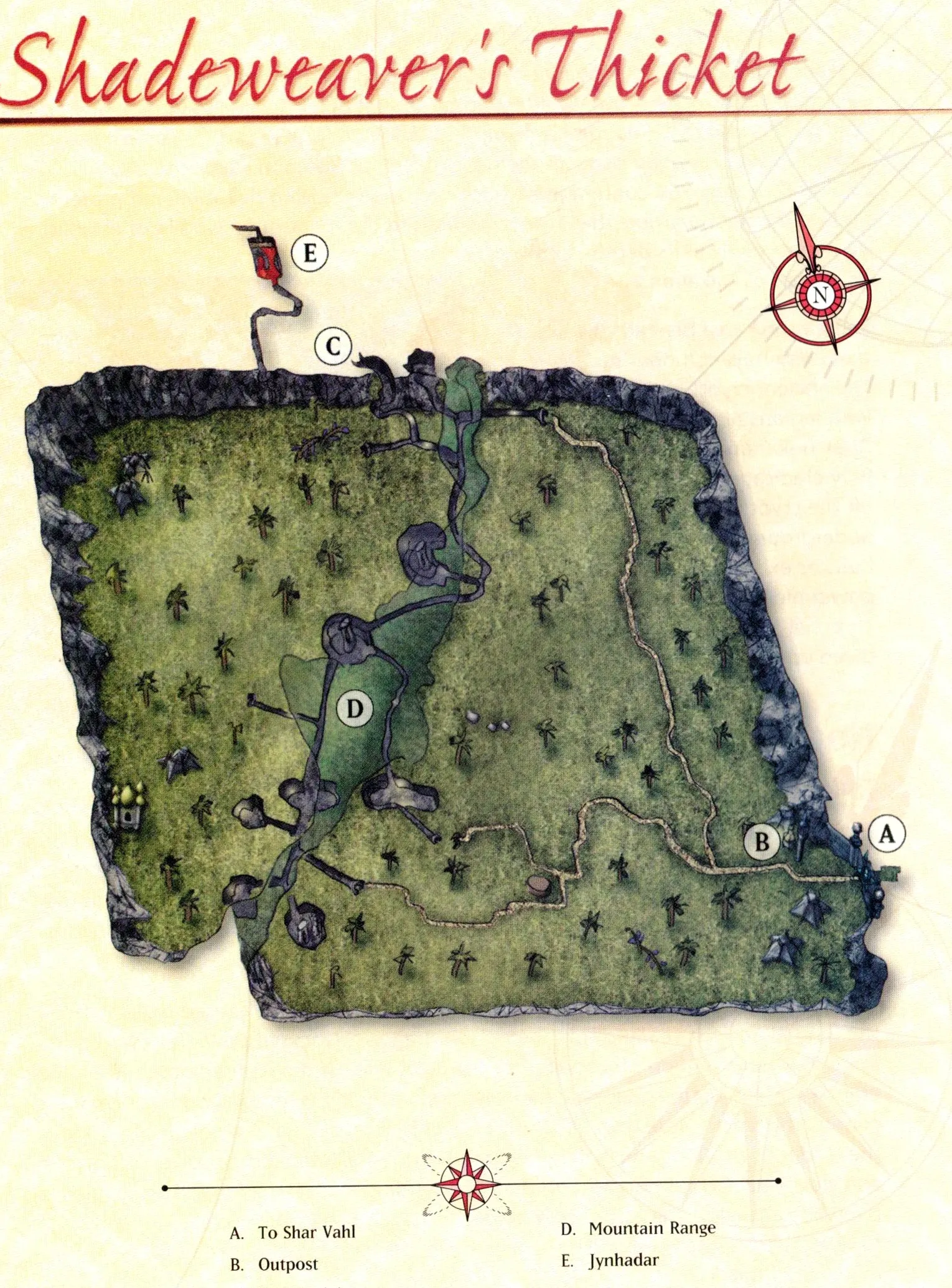 Map of Shadeweaver's Thicket