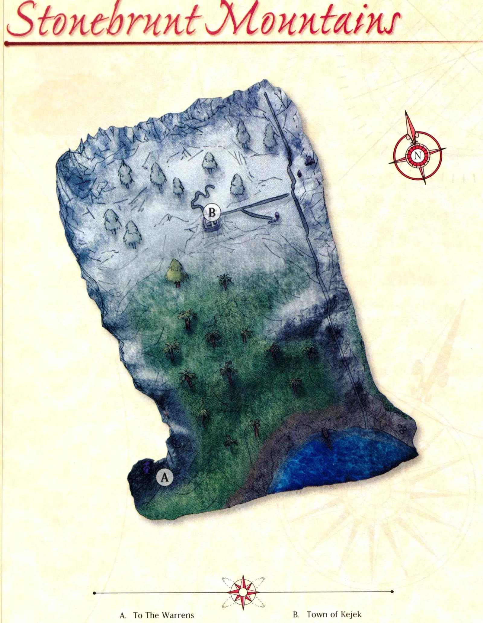 Map of Stonebrunt Mountains