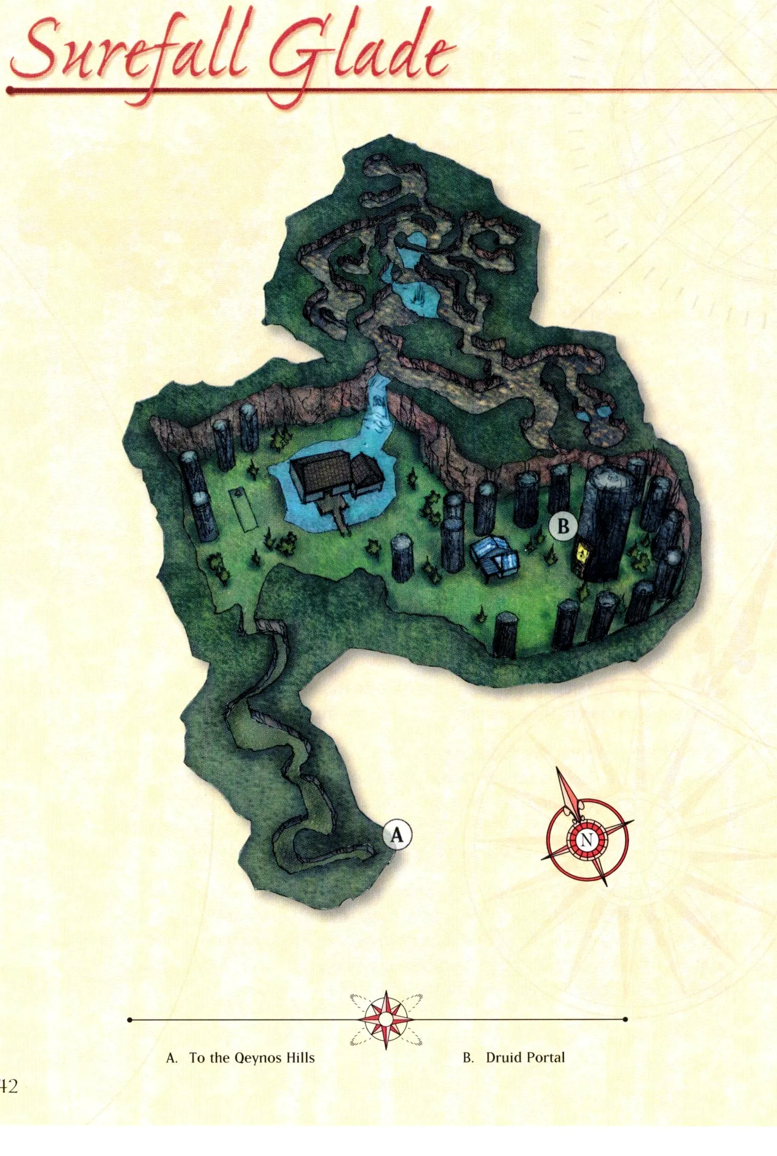 Map of Surefall Glade