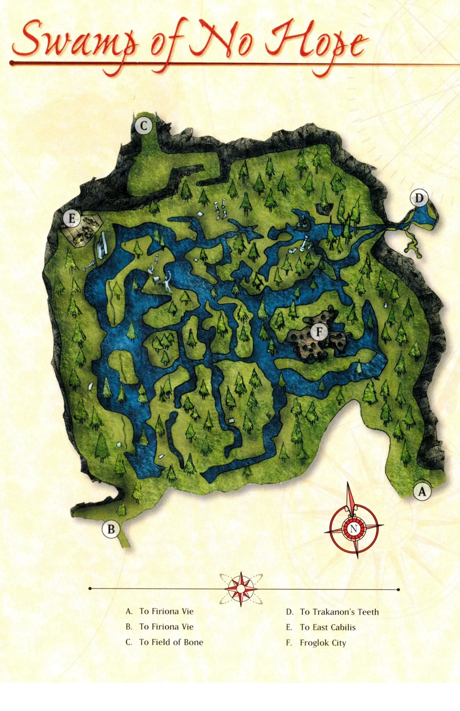 Map of Swamp of No Hope