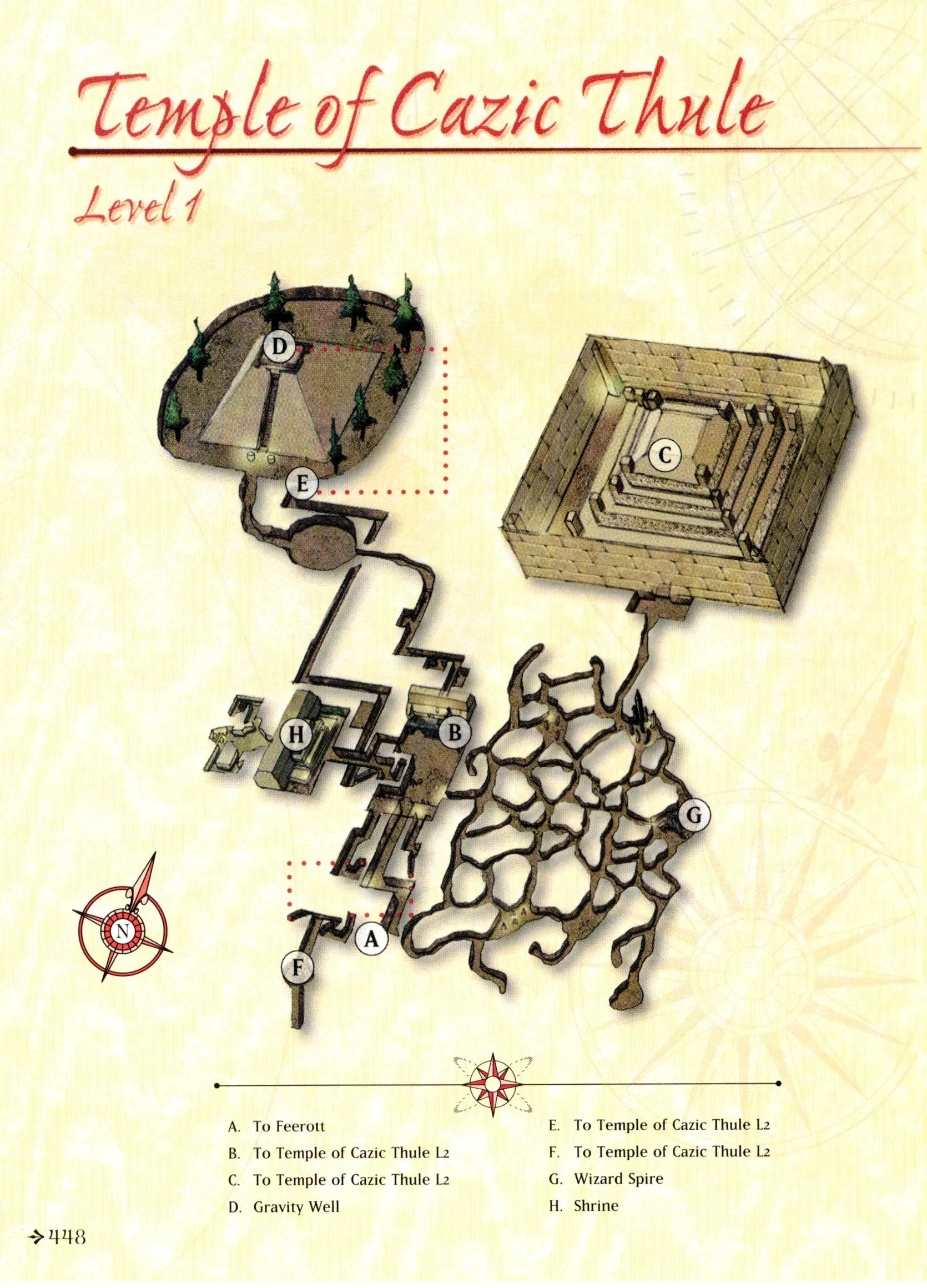 Map of Temple of Cazic-Thule — Level 1