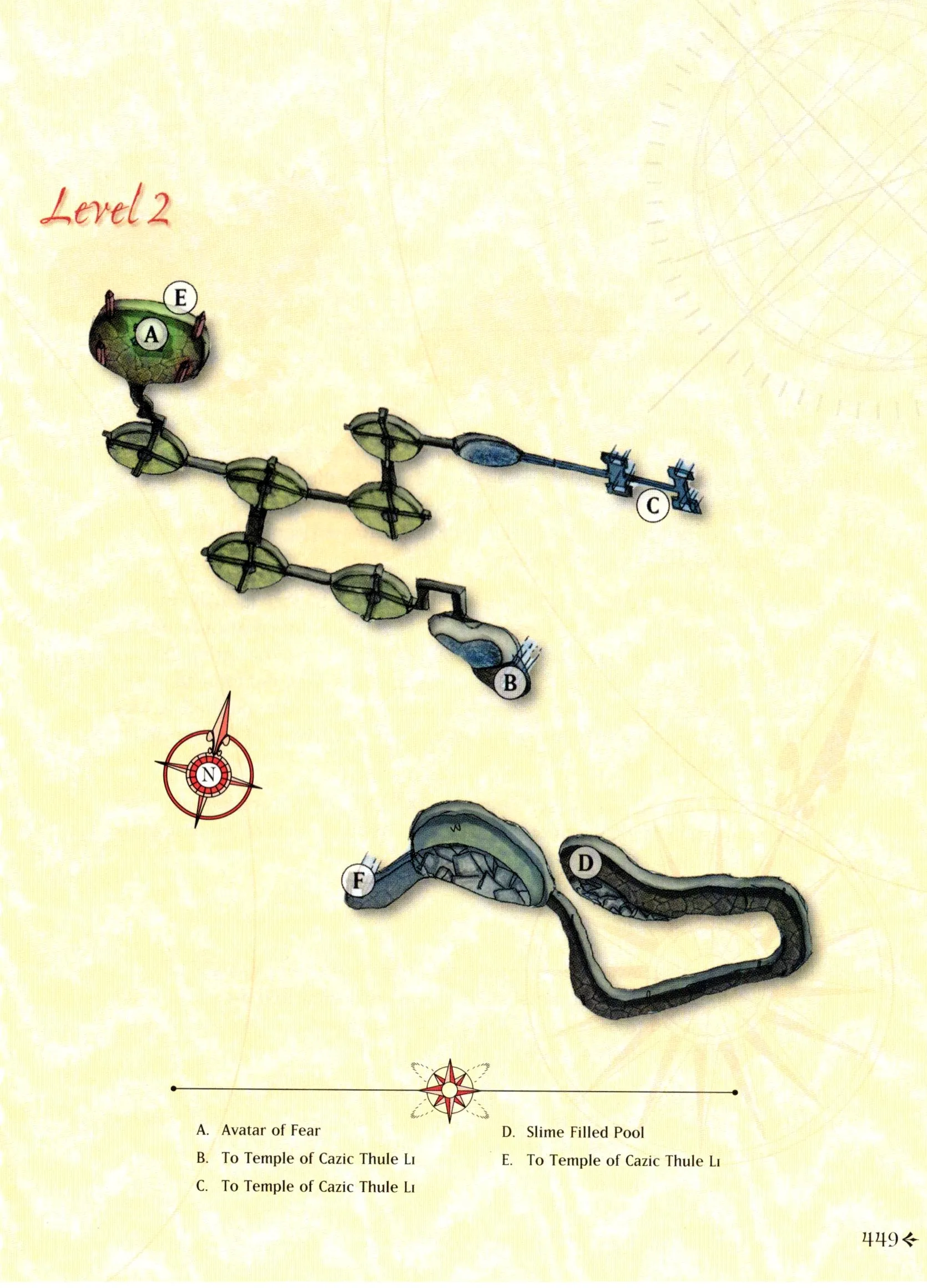 Map of Temple of Cazic-Thule — Level 2
