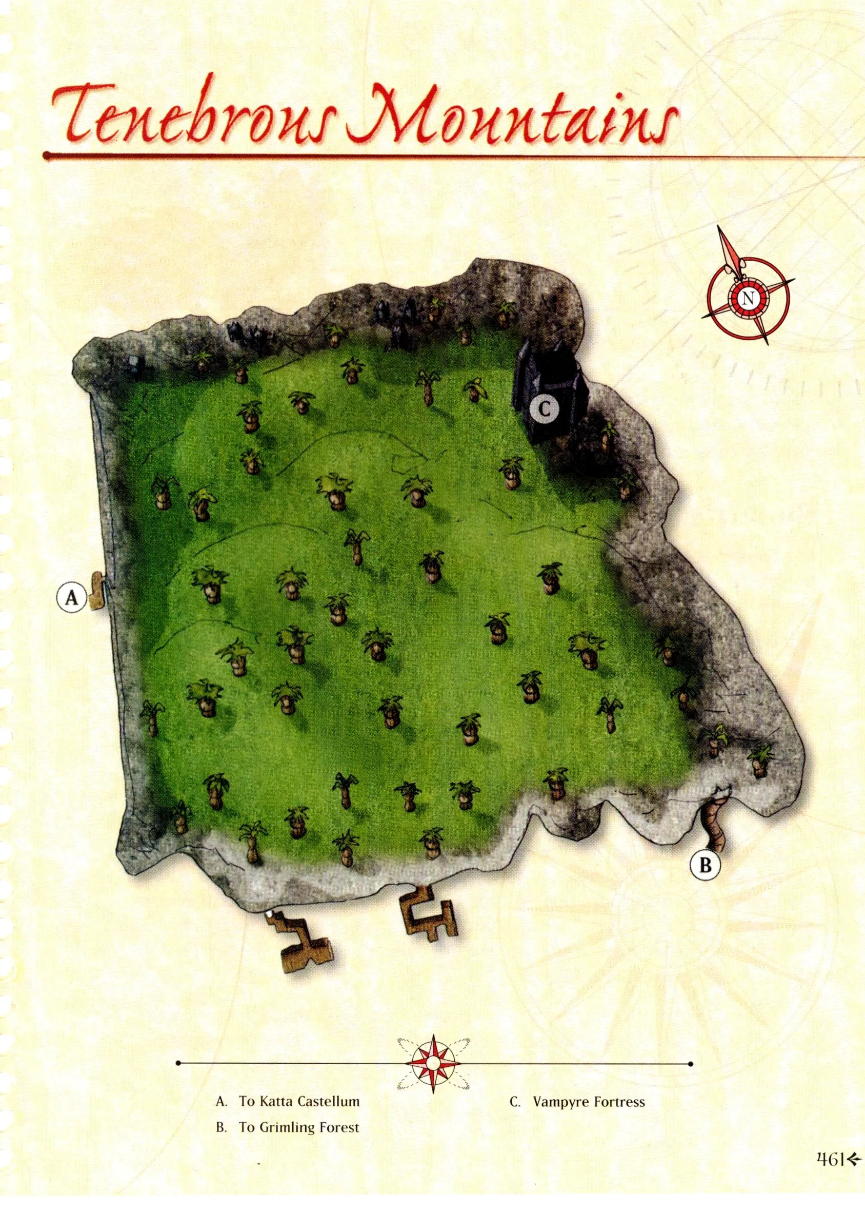 Map of The Tenebrous Mountains