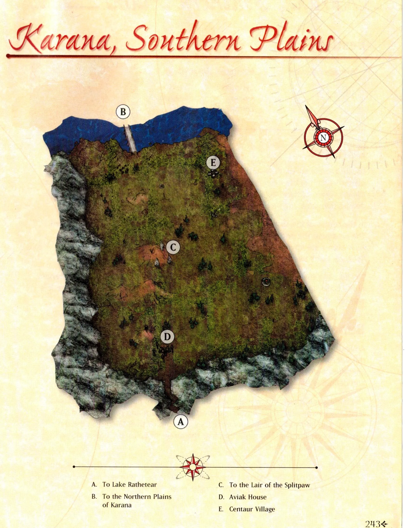 Map of The Karanas — Southern Plains