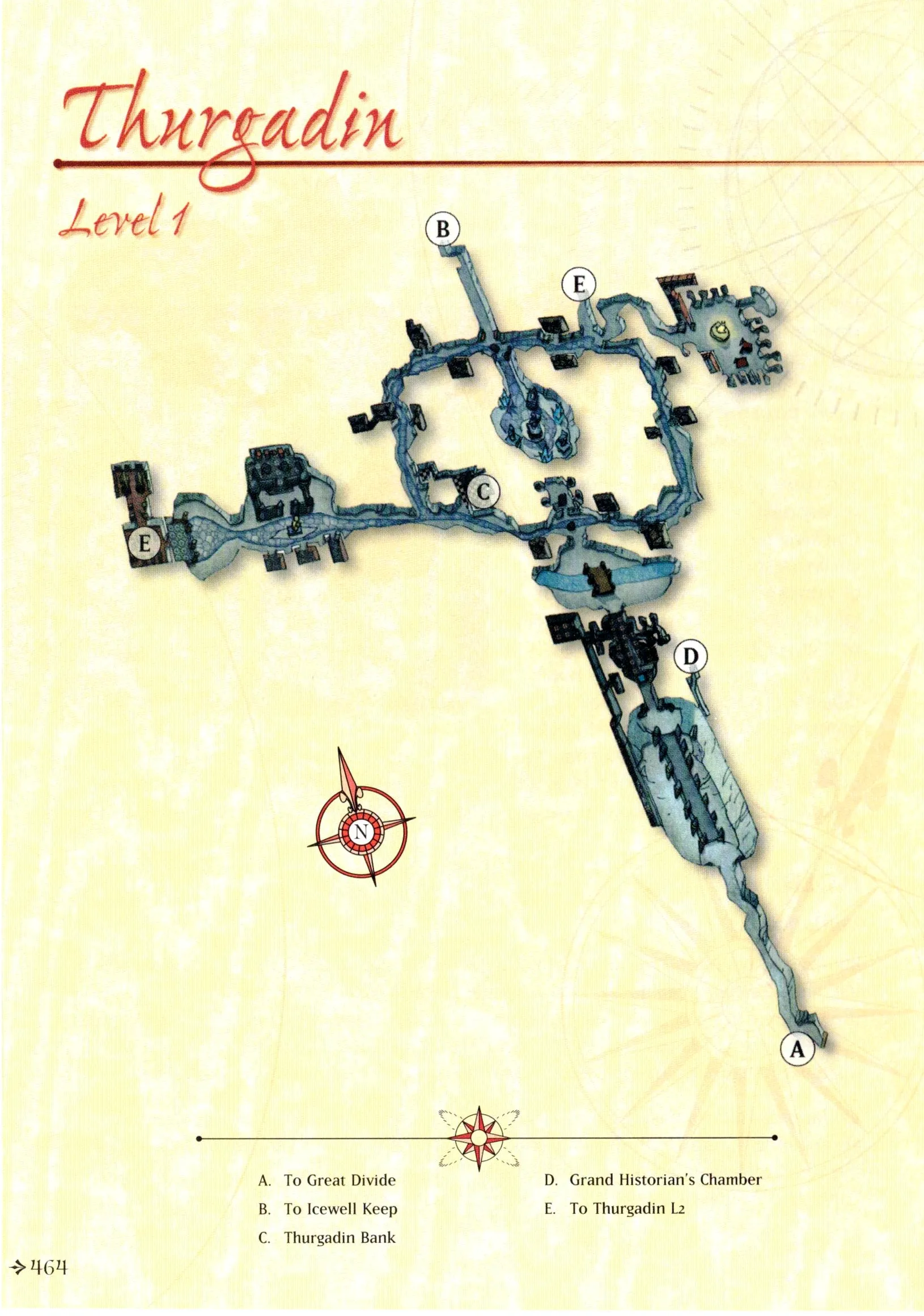 Map of Thurgadin — Level 1