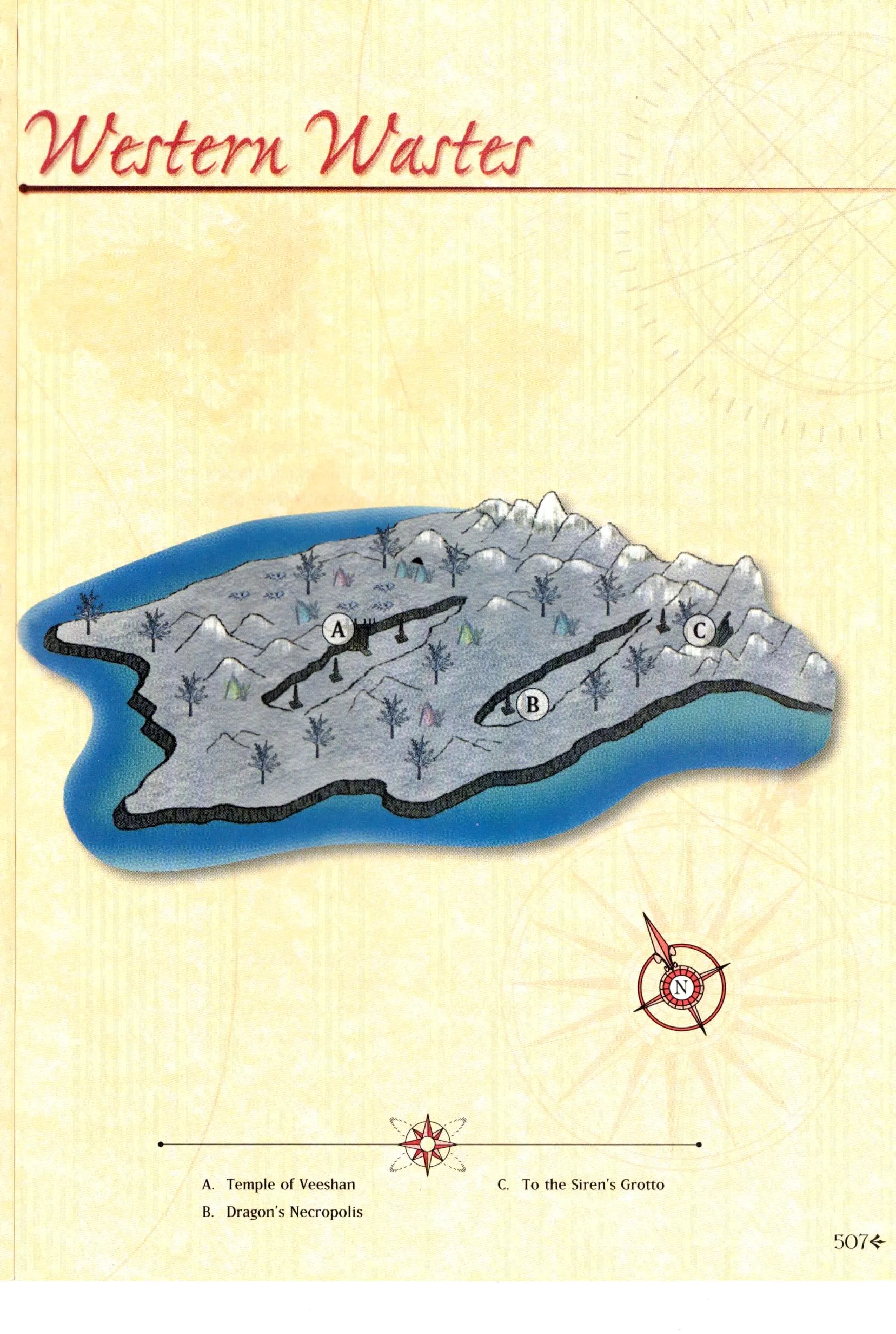 Map of Western Wastes